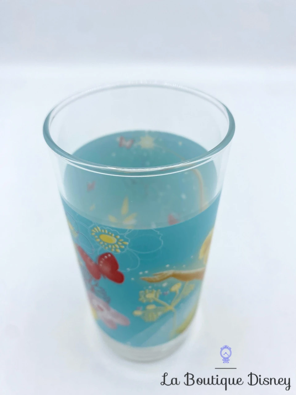 Verre Fée Clochette Disney Peter Pan Fleurs Papillons Bleu 4 Verre Fée Clochette Disney Peter Pan Fleurs Papillons Bleu – Image 4