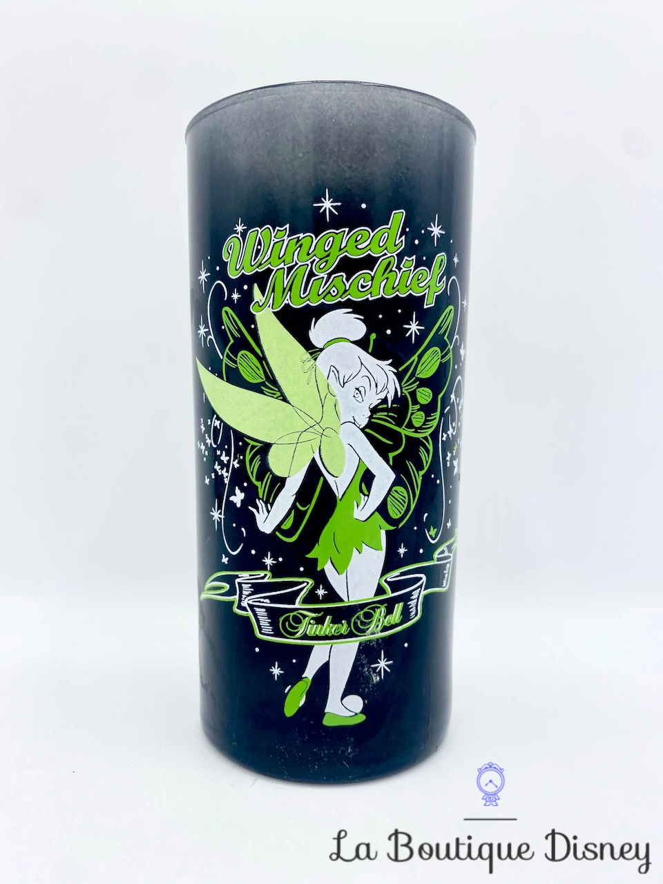 Verre Fée Clochette Winged Mischief Disney Store Exclusive Tinker Bell Noir Vert 1 Verre Fée Clochette Winged Mischief Disney Store Exclusive Tinker Bell Noir Vert