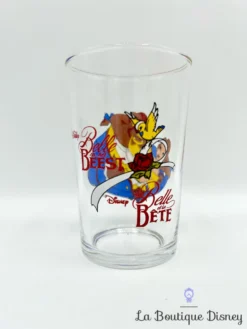 Verre La Belle Et La Bête Disney VMC Reims Moutarde Vintage -Magasin De Décoration Disney verre la belle et la bete disney vmc reims moutarde vintage belle beest 3