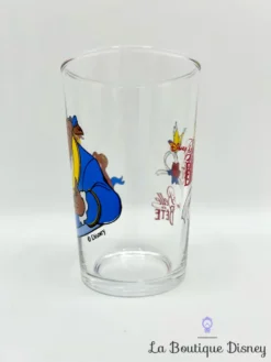 Verre La Belle Et La Bête Disney VMC Reims Moutarde Vintage -Magasin De Décoration Disney verre la belle et la bete disney vmc reims moutarde vintage belle beest 4