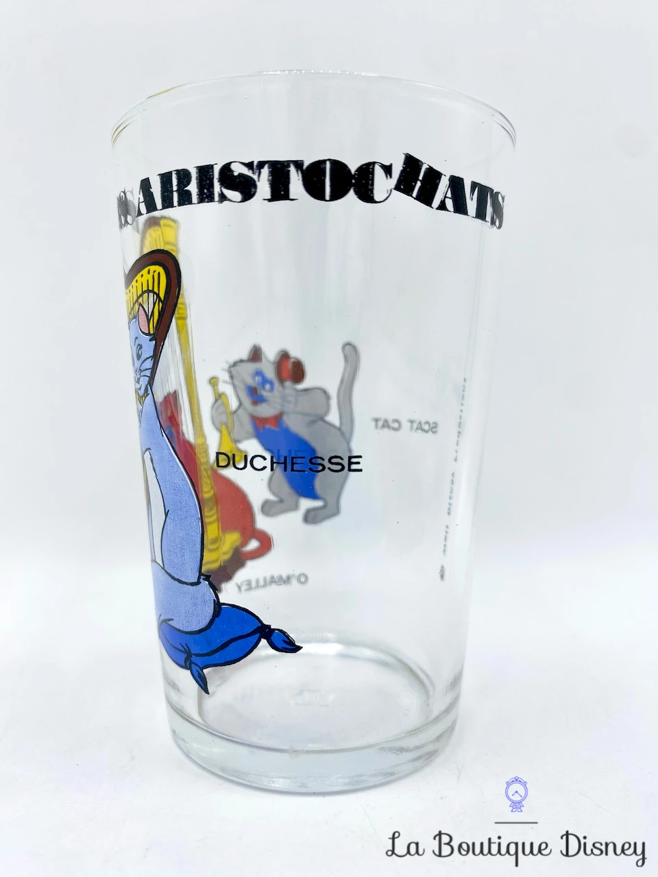 Verre Les Aristochats Walt Disney Productions Vintage Moutarde Chats 2 Verre Les Aristochats Walt Disney Productions Vintage Moutarde Chats – Image 2