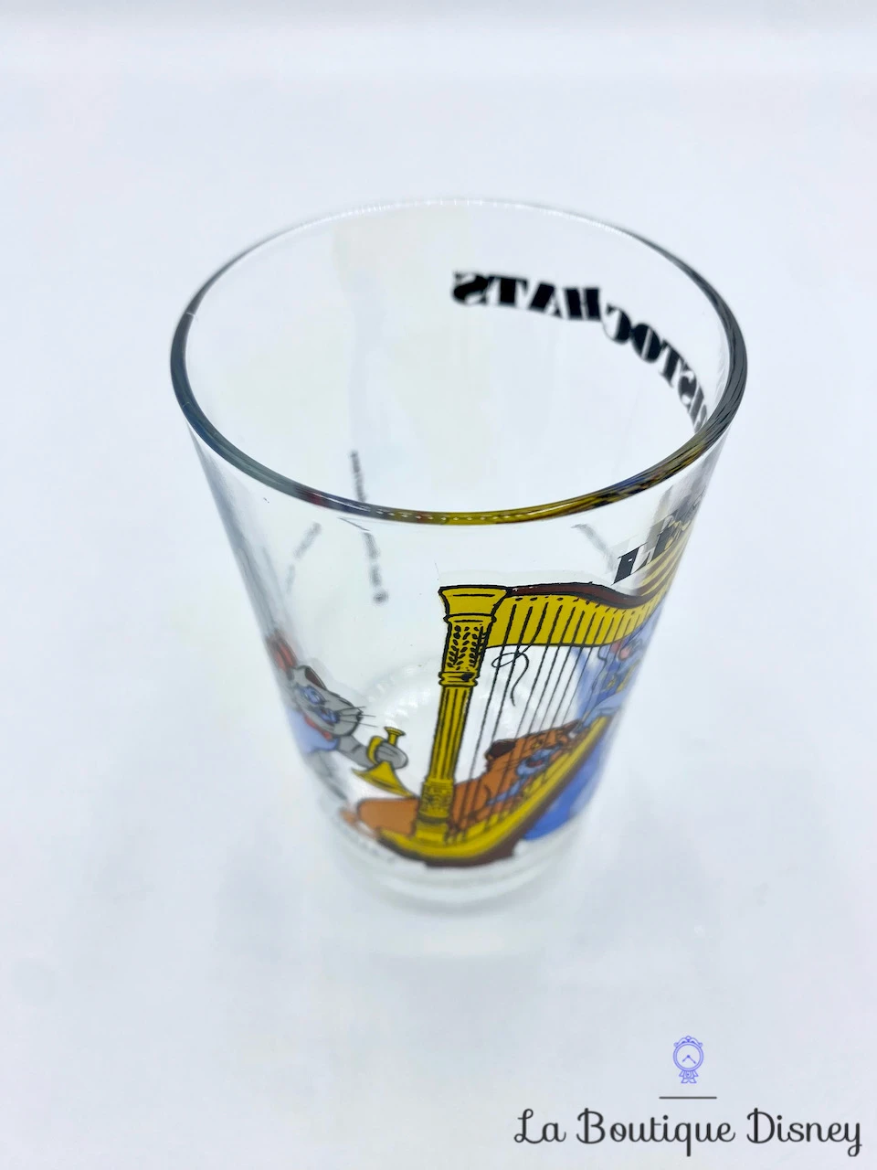Verre Les Aristochats Walt Disney Productions Vintage Moutarde Chats 5 Verre Les Aristochats Walt Disney Productions Vintage Moutarde Chats – Image 5