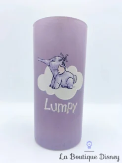 Verre Lumpy Winnie L'ourson Disney Store éléphant Violet