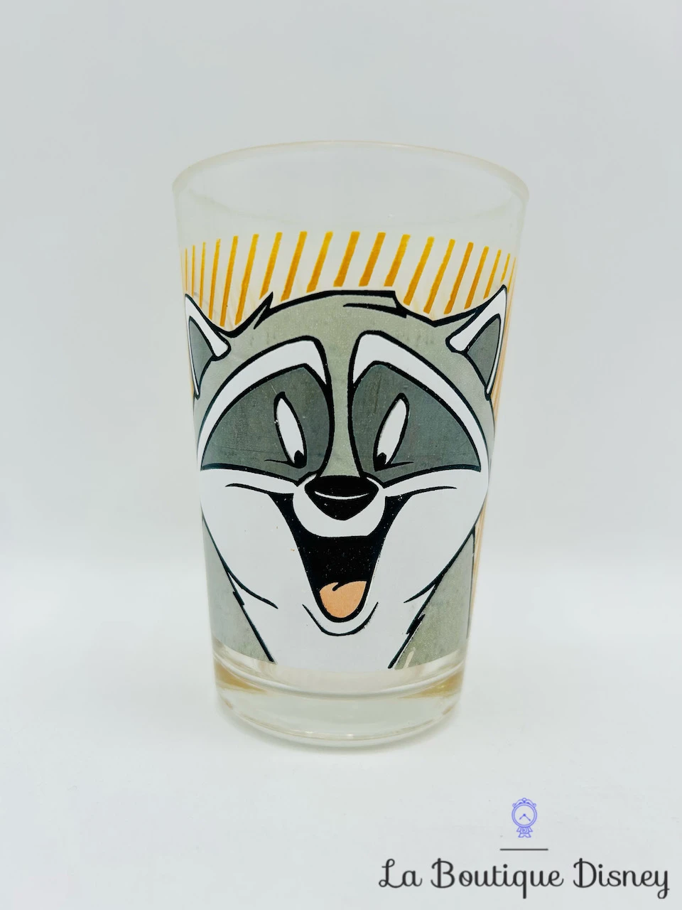 Verre Meeko Pocahontas Disney Vintage Moutarde Raton Laveur 1 Verre Meeko Pocahontas Disney Vintage Moutarde Raton Laveur