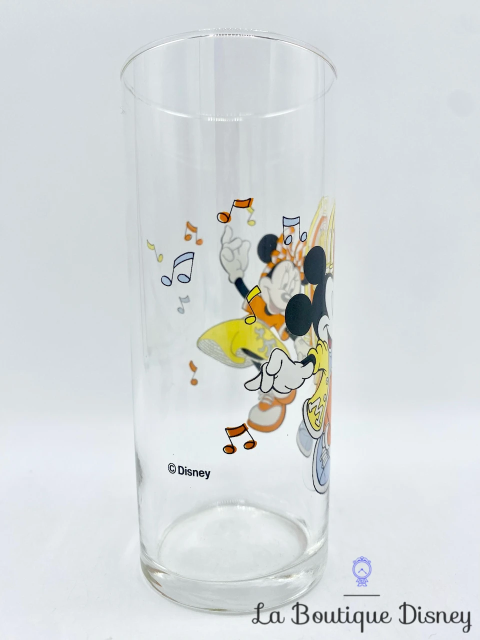 Verre Mickey Minnie Mouse Musique Disney Vintage Jukebox Notes 2 Verre Mickey Minnie Mouse Musique Disney Vintage Jukebox Notes – Image 2