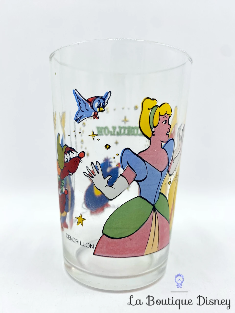 Verre Cendrillon Walt Disney Productions Vintage Moutarde Marraine Gus 2 Verre Cendrillon Walt Disney Productions Vintage Moutarde Marraine Gus – Image 2