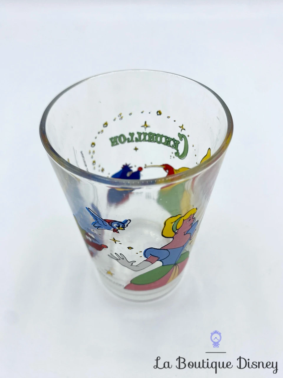 Verre Cendrillon Walt Disney Productions Vintage Moutarde Marraine Gus 6 Verre Cendrillon Walt Disney Productions Vintage Moutarde Marraine Gus – Image 6