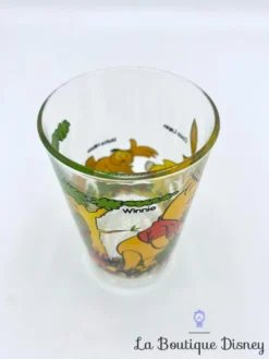 Verre Winnie L'ourson Castor Disney VMC Reims Vintage Moutarde -Magasin De Décoration Disney verre winnie ourson coco lapin walt disney productions vmc reims vintage moutarde 5