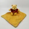 Disney - Winnie L'ourson - Mini Peluche Avec Doudou Jaune Rouge 25 Cm